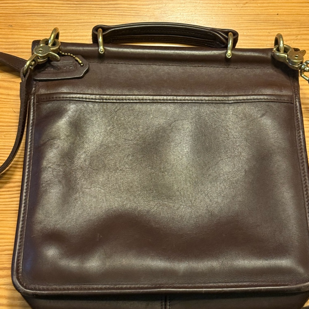 Vintage Mahogany Coach Willis Bag 9/10 - Made in Hungary - Picture 6 of 16